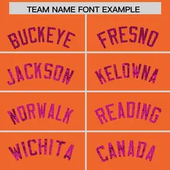 Orange Sequined Trim Athletic Basketball Jersey 3