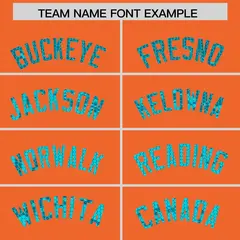 Orange Sequined Trim Athletic Basketball Jersey 3