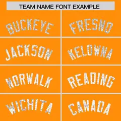 Orange Sequined Trim Athletic Basketball Jersey 3