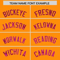 Orange Sequined Trim Athletic Basketball Jersey 3
