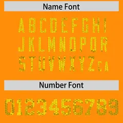Orange Sequined Trim Athletic Basketball Jersey 4
