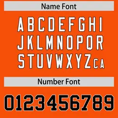 Orange Shoulder Cut Two-Tone Authentic Football Jersey 4