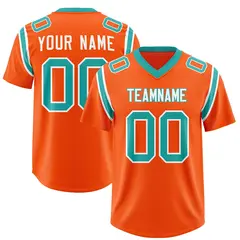 Orange Shoulder Cut Two-Tone Authentic Football Jersey 1