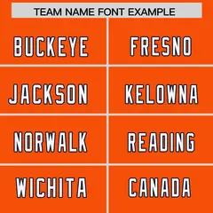 Orange Shoulder Cut Two-Tone Authentic Football Jersey 3