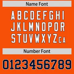 Orange Shoulder Cut Two-Tone Authentic Football Jersey 4