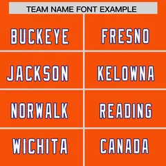 Orange Shoulder Cut Two-Tone Authentic Football Jersey 3