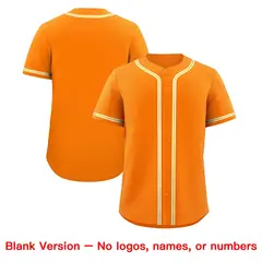 Orange Team Baseball Jersey 8