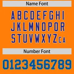 Orange Team Baseball Jersey 7