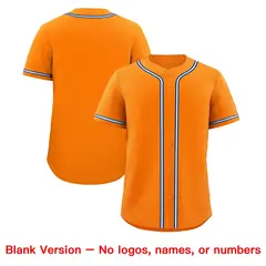 Orange Team Baseball Jersey 8