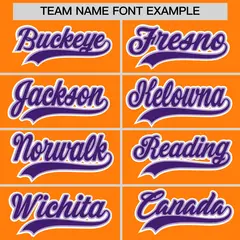 Orange Team Baseball Jersey 6