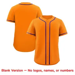 Orange Team Baseball Jersey 8