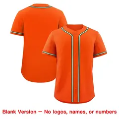 Orange Team Baseball Jersey 8