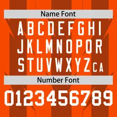 Orange Texas Orange Blade Pattern Raglan Baseball Jersey 4