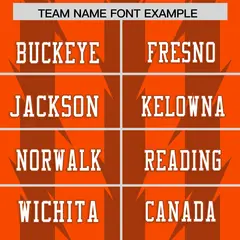 Orange Texas Orange Razr Stripe Graffiti Flag Football Jersey 3