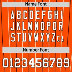 Orange White and Black Bi-Color Striped Baseball Jersey 4