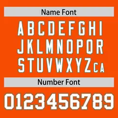 Orange White-Aqua Classic Authentic Football Jersey 4