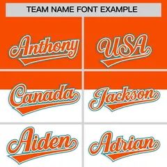 Orange White-Aqua Color Block Varsity Letterman Bomber Jacket 3