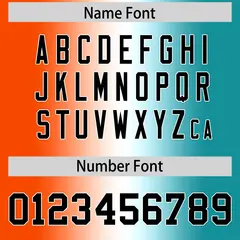 Orange White-Aqua Gradient Fashion Authentic Football Jersey 4
