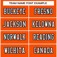 Orange White-Black Classic Style Authentic Football Jersey 3