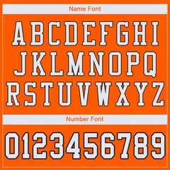 Orange White-Brown Mesh Football Jersey 3