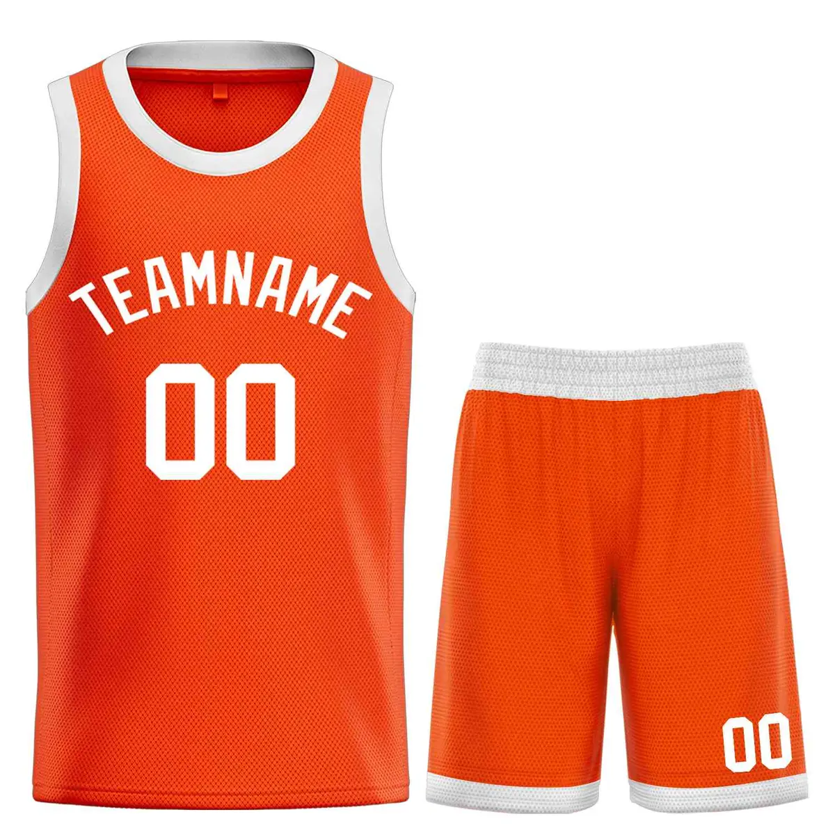 Orange White Bull Classic Sets Basketball Jersey