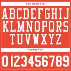 Orange White Classic Athletic Basketball Jersey 3