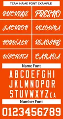 Orange White Classic Basketball Jersey 3