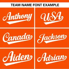 Orange White Color Block Two-Button Softball Jersey 3