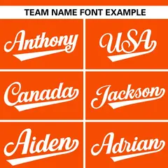 Orange White Flame Graffiti Authentic Baseball Jersey 3