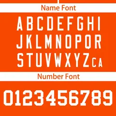 Orange White Full Button Classic Baseball Jersey 4
