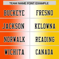 Orange White-Gold Gradient Fashion Authentic Football Jersey 3