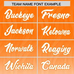 Orange White Gradient Authentic Outdoor Football Jersey 3