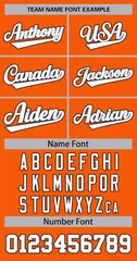 Orange White Gray-Black Classic Hockey Jersey 3