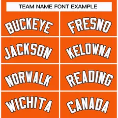 Orange White Gray-Black Classic Hockey Jersey 3