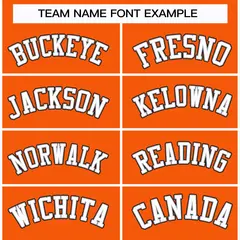 Orange White Gray-Black Classic Hockey Jersey 3