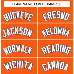 Orange White-Gray Classic Varsity Full-Snap Letterman Jacket 3