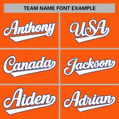 Orange White-Gray Classic Varsity Full-Snap Letterman Jacket 3