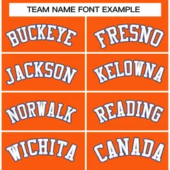 Orange White-Gray Classic Varsity Full-Snap Letterman Jacket 3