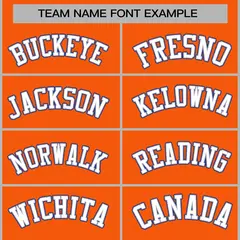 Orange White-Gray Classic Varsity Full-Snap Letterman Jacket 5