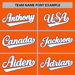 Orange White-Gray Classic Varsity Full-Snap Letterman Jacket 5