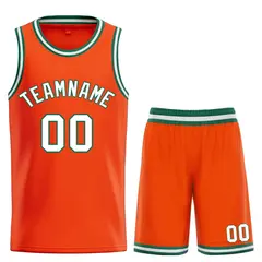 Orange White-Green Bull Classic Basketball Jersey Sets