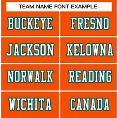 Orange White-Kelly Green Classic Style Football Jersey 3