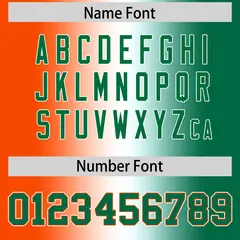 Orange White-Kelly Green Gradient Fashion Football Jersey 4