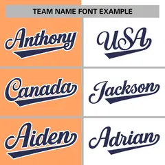 Orange White-Navy Two Tone Split Varsity Full-Snap Letterman Jacket 5