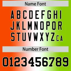 Orange White-Neon Green Gradient Football Jersey 4