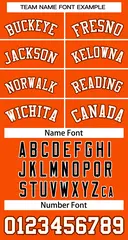 Orange White-Orange Classic Style Two-Button Softball Jersey 3