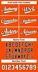 Orange White-Orange Classic Style Two-Button Softball Jersey 3