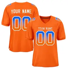 Orange White-Orange Gradient Outdoor Fashion Football Jersey