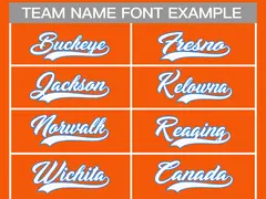 Orange White-Powder Blue Classic Hockey Jersey 3