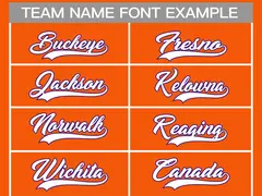 Orange White-Purple Classic Hockey Jersey 3